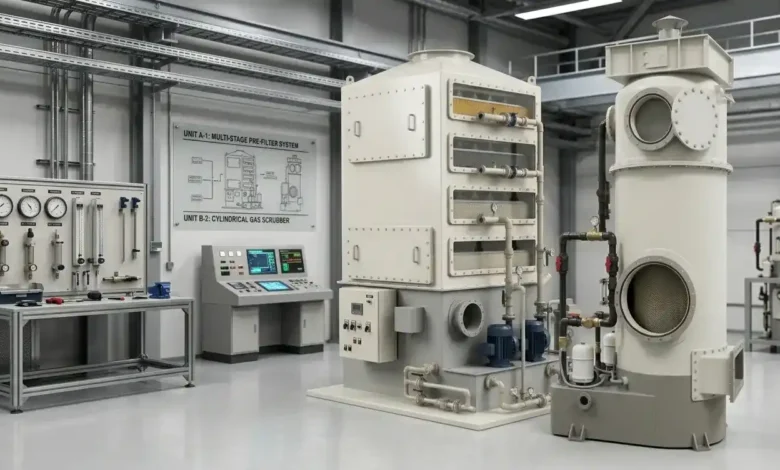 Industrial Scrubbers Explained Horizontal & Vertical Systems